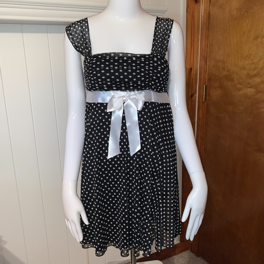 XOXO's Flirty, Black and White Party Dress